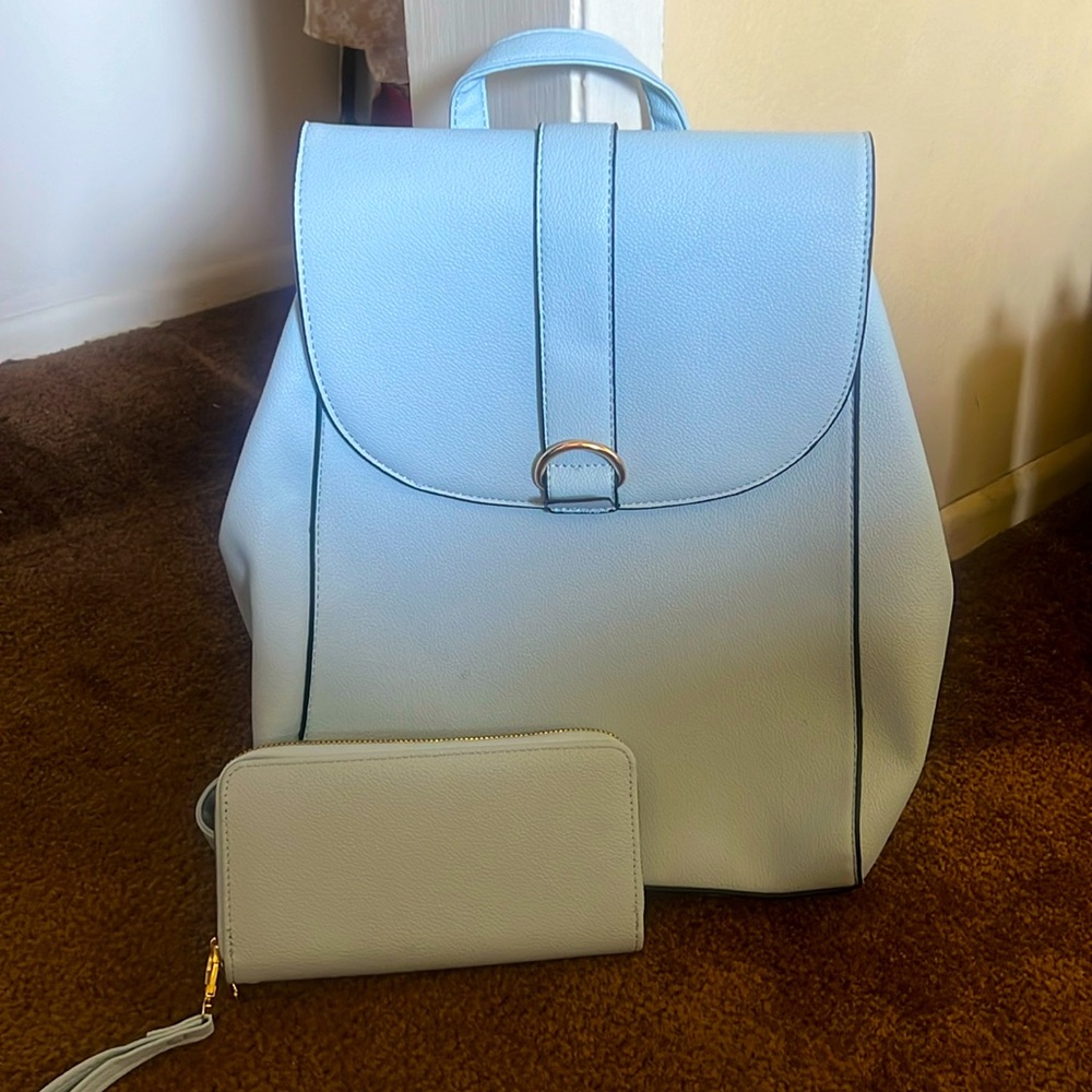 Blue backpack